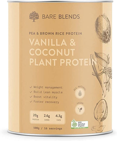 Bare Blends Vanilla & Coconut Plant Protein