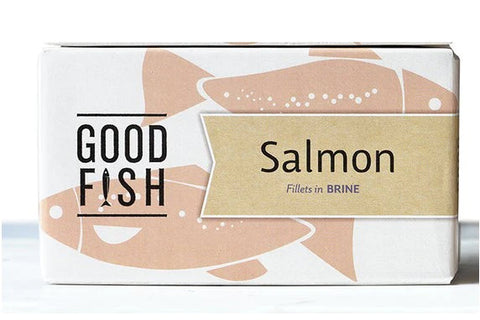 Olive Green Org GOOD FISH Canadian Salmon in Brine