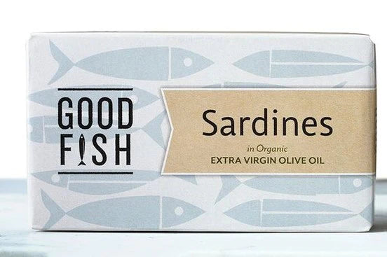 Olive Green Org GOOD FISH Sardines in EVOO
