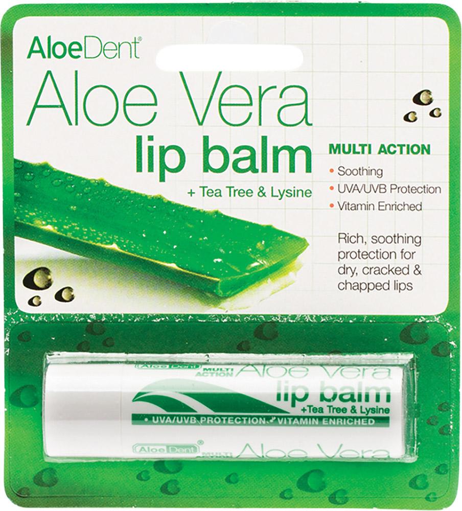 Aloe Dent Lip Balm Aloe Vera With Tea Tree & Lysine