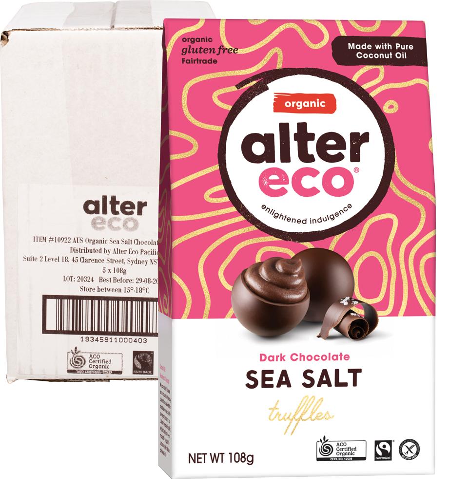 Alter Eco Chocolate (Organic) Dark Sea Salt Truffles