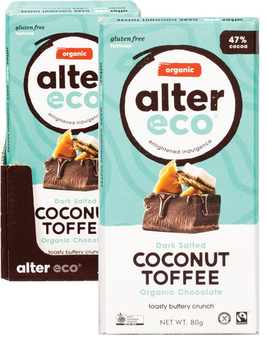 Alter Eco Chocolate (Organic) Dark Salted Coconut Toffee