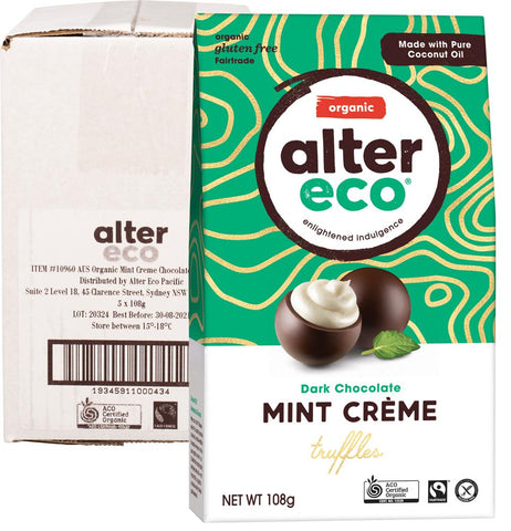 Alter Eco Chocolate (Organic) Dark Mint Creme Truffles