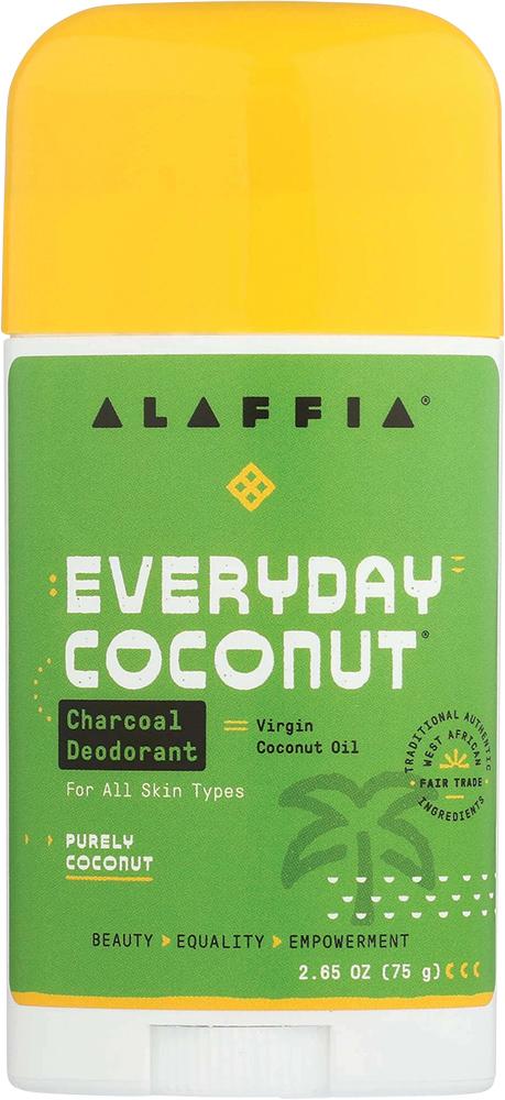 Alaffia Everyday Coconut Deodorant Charcoal &Purely Coconut