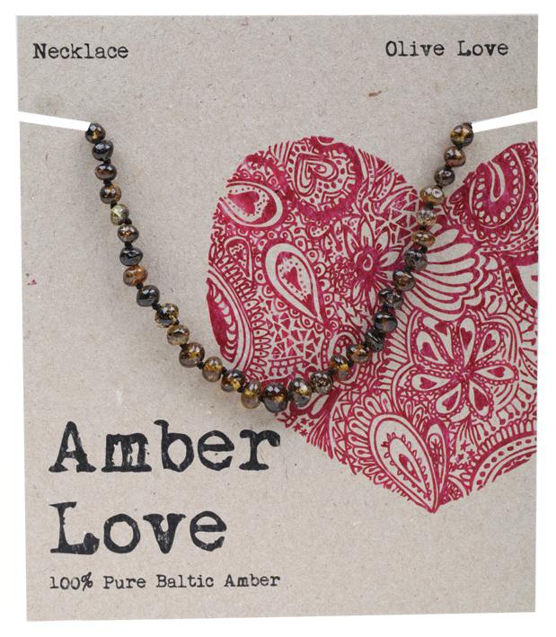 Amber Love Children's Necklace Olive Love