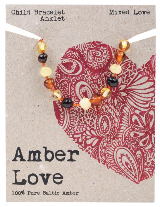 Amber Love Children's Bracelet/Anklet Mixed Love