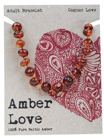 Amber Love Adult's Bracelet Cognac Love