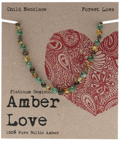 Amber Love Children's Necklace Forest Love