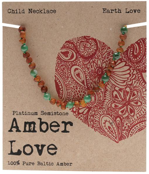 Amber Love Children's Necklace Earth Love