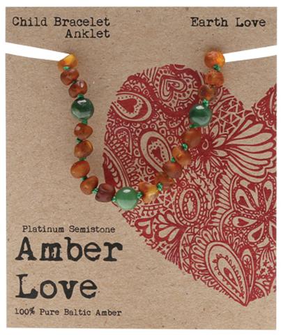 Amber Love Children's Bracelet/Anklet Earth Love