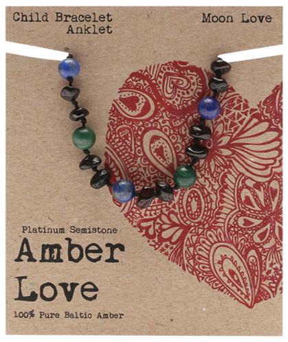 Amber Love Children's Bracelet/Anklet Moon Love