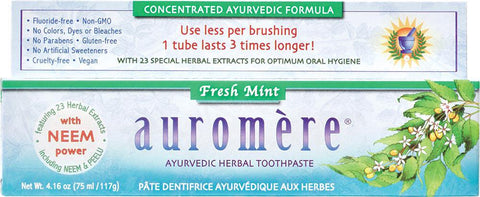 AUROMERE Toothpaste Ayurvedic Fresh Mint