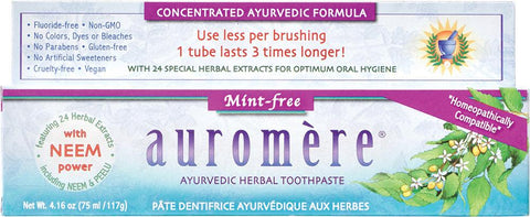 AUROMERE Toothpaste Ayurvedic Mint Free