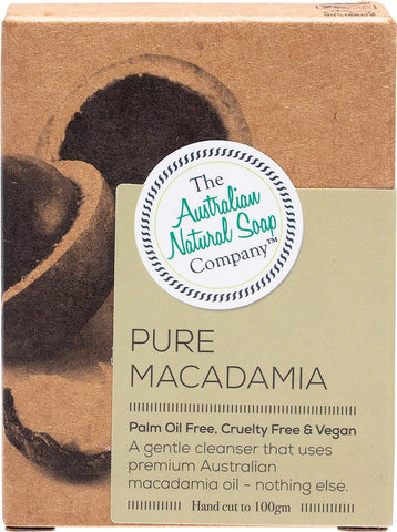 THE AUST. NATURAL SOAP CO Face Soap Bar Pure Macadamia