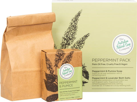 THE AUST. NATURAL SOAP CO Peppermint Lifestyle Gift Packs