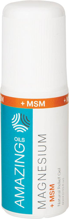 Amazing Oils Magnesium Gel + Msm Natural Relief Roll-On