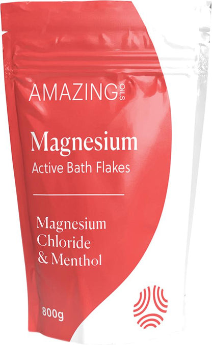 Amazing Oils Magnesium Active Bath Flakes.