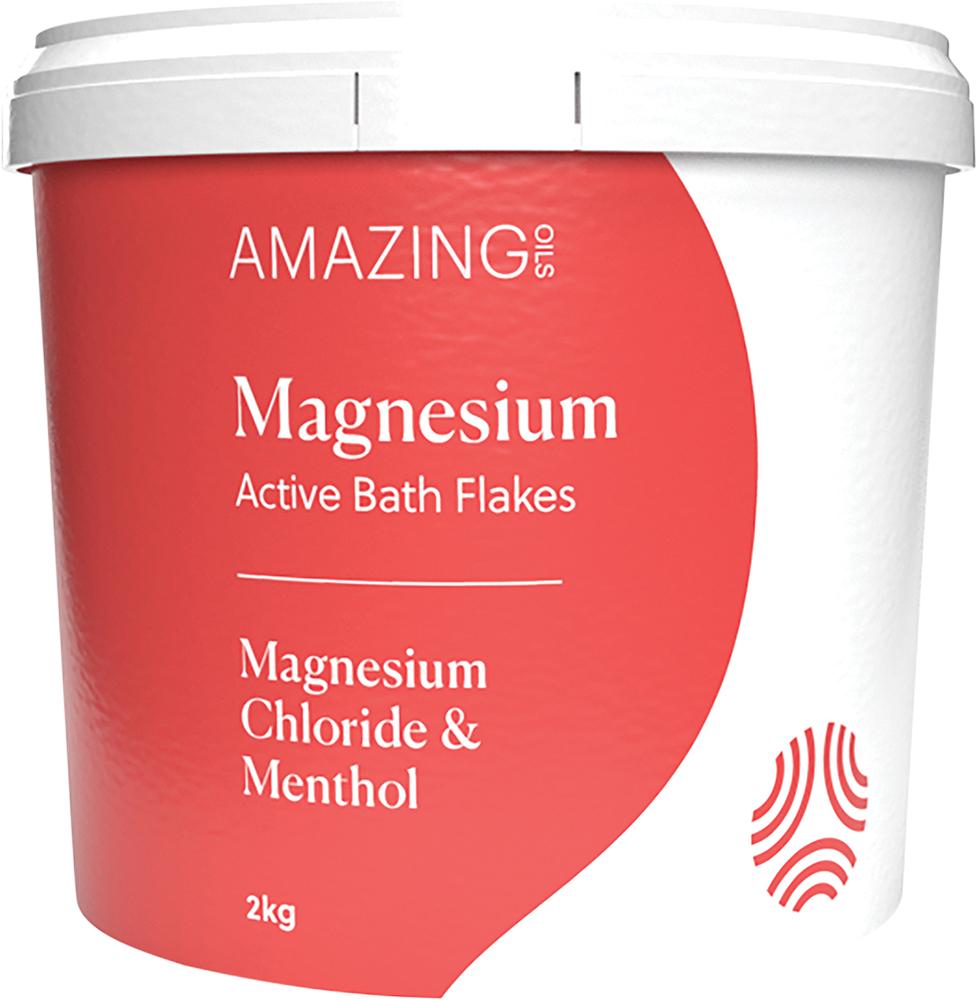 Amazing Oils Magnesium Active Bath Flakes.