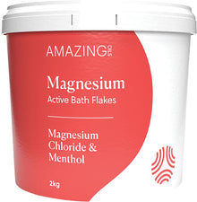 Amazing Oils Magnesium Active Bath Flakes.