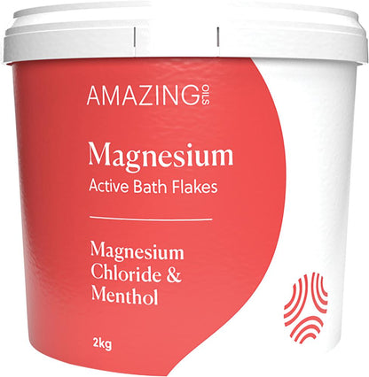 Amazing Oils Magnesium Active Bath Flakes.