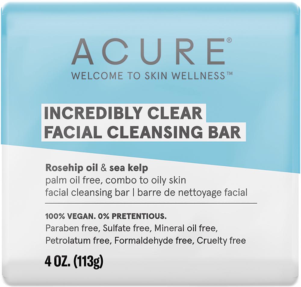 Acure Incredibly Clear Facial Cleansing Bar