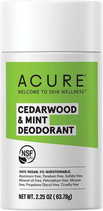 Acure Deodorant Stick Cedarwood & Mint