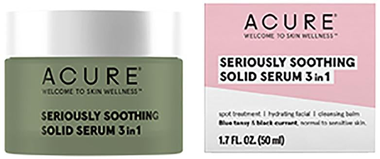 Acure Seriously Soothing Solid Serum 3 In 1