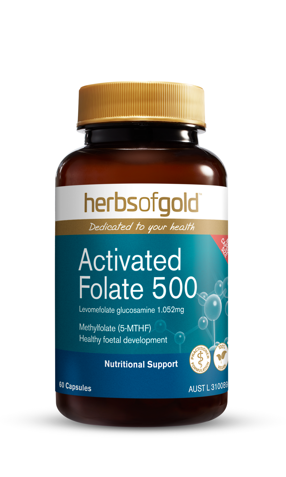 Herbs of Gold Activated Folate 500