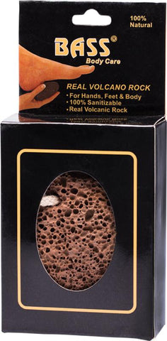 BASS BODY CARE Real Volcanic Rock For Hands, Feet & Body