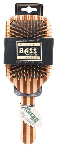 BASS BRUSHES Bamboo Hair Brush Large Square Paddle