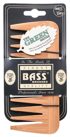 BASS BRUSHES Bamboo Comb Medium Wide Tooth