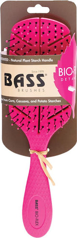 BASS BRUSHES Bio-Flex Detangler Hair Brush Pink