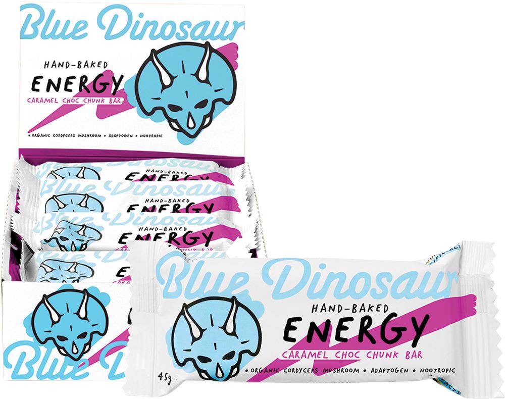 Blue Dinosaur Hand-Baked Energy Bar Caramel Choc Chunk