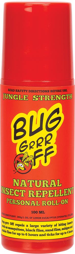 BUG-GRRR OFF Natural Insect Repellent Jungle Strength Roll On