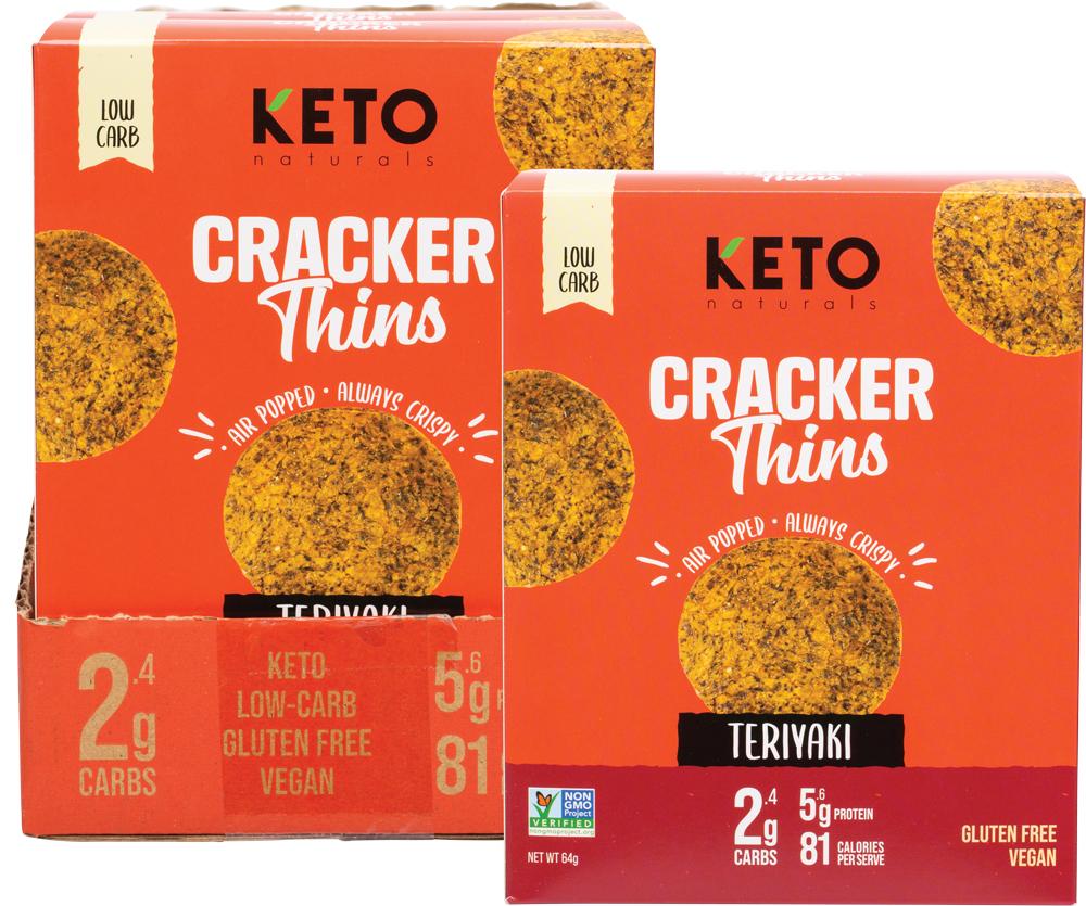 KETO NATURALS Cracker Thins Teriyaki