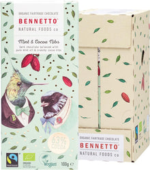 BENNETTO Organic Dark Chocolate Mint & Cocoa Nibs