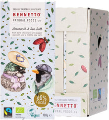 Bennetto Organic Dark Chocolate Amaranth & Sea Salt