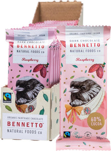 Bennetto Organic Dark Chocolate Raspberry