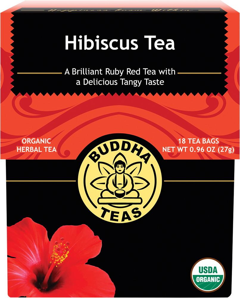 Buddha Teas Organic Herbal Tea Bags Hibiscus Tea