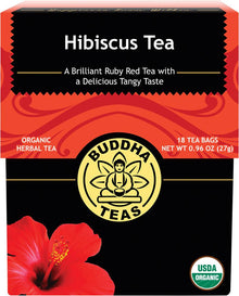 Buddha Teas Organic Herbal Tea Bags Hibiscus Tea