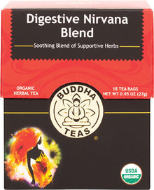 Buddha Teas Organic Herbal Tea Bags Digestive Nirvana Blend