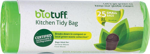 BIOTUFF Kitchen Tidy Bag Small Bags 8L