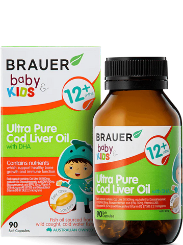 Brauer Baby & Kids Ultra Pure Cod Liver Oil with DHA