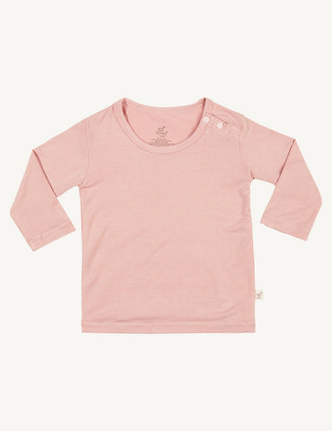 Boody Baby Long Sleeve Top Rose 6-12
