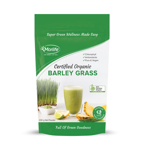 Morlife Certified Organic Barley Grass Fine Powder