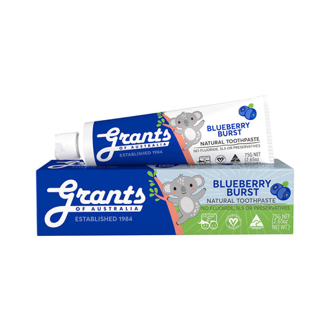 Grants Toothpaste Kids Blueberry Burst Low Fluoride