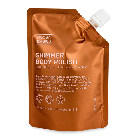 Noosa Basics Shimmer Body Polish Pink Clay & Hibiscus Powder