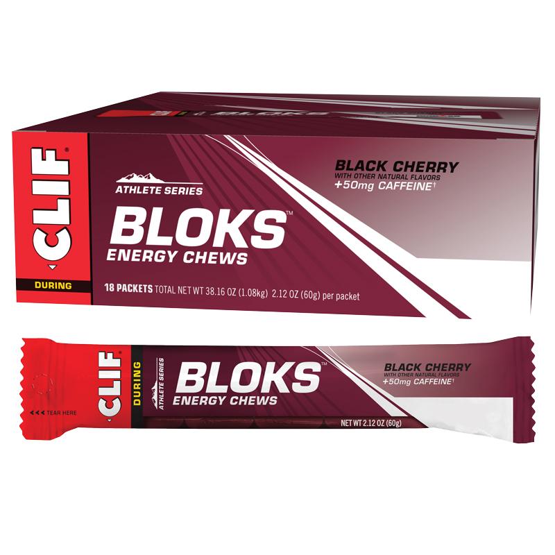 CLIF Bloks Energy Chews Black Cherry (50mg Caffeine)
