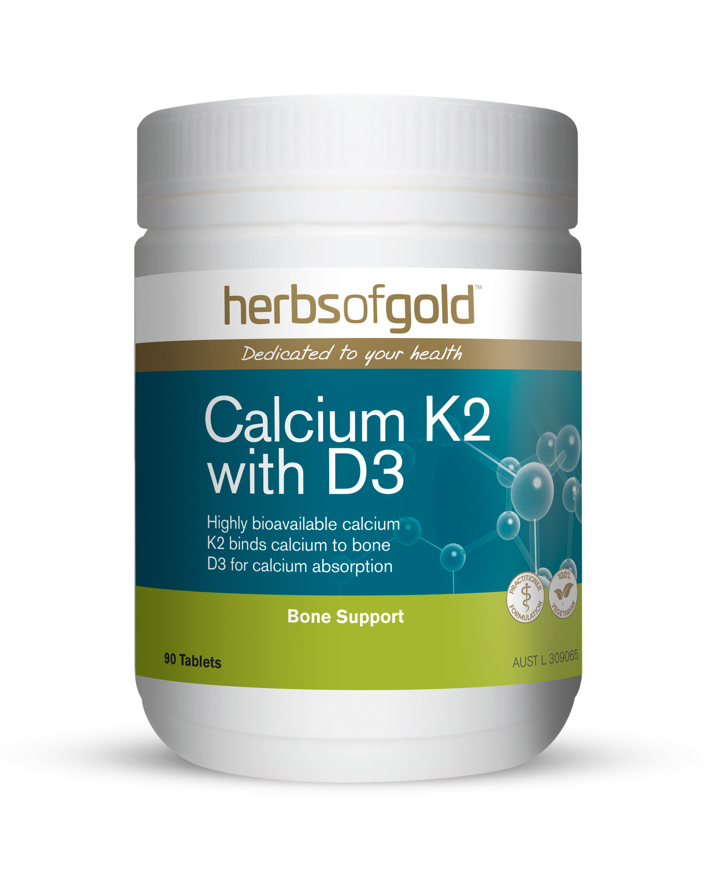 Herbs of Gold - Calcium K2 w/D3