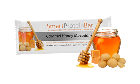 Smart Protein Bar Caramel Honey Macadamia